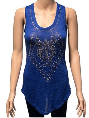 Say What? Women blue top tank
